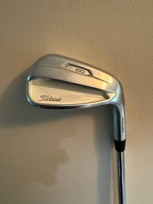 Titleist T100 9 Iron 2021 AMT Tour White S300 RH Stiff Steel Fast Shipping - photo 1