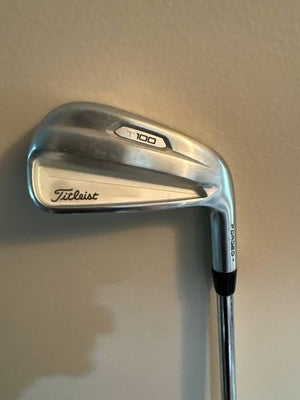Titleist T100 6 Iron 2021 AMT Tour White S300 RH Stiff Steel Fast Shipping - photo 1
